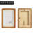 Wood Picture Frame with Mat, Desk or Wall Display Mid Century Rounded Edge Picture Frames-538623731-538623621