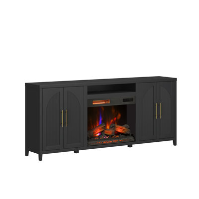 Meuble télé 80 po avec foyer électrique intelligent Duraflame® Sasha