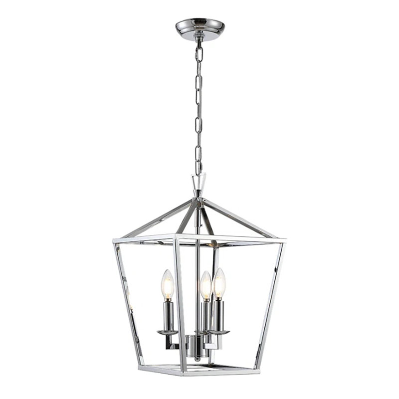 Luminaire suspendu géométrique à 4 lumières