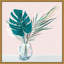 Reproduction d’art sur toile, "Sunday Palms (feuille de Monstera)" par Isabelle Z-Floater frame