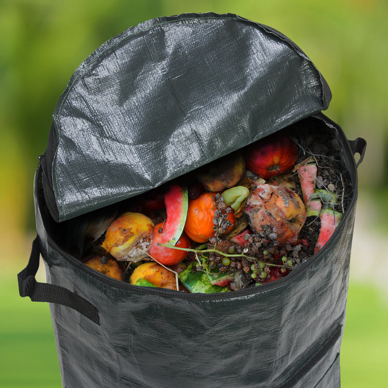 Katelynn Plastic Compost Bag with Latching Lid