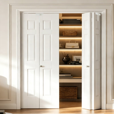Porte pliante à 6 panneaux Bifold