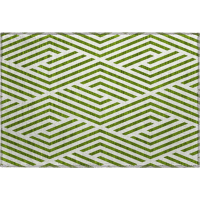 Premium Machine Washable Cerrito AMF550 Olive Rug