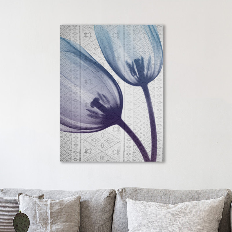 Aubergine Textiles 2 - Wrapped Canvas Print, 41 cm H x 30 cm W