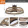 27" Taunya 5 - Blade Caged Ceiling Fan with LED Lights and Remote Control