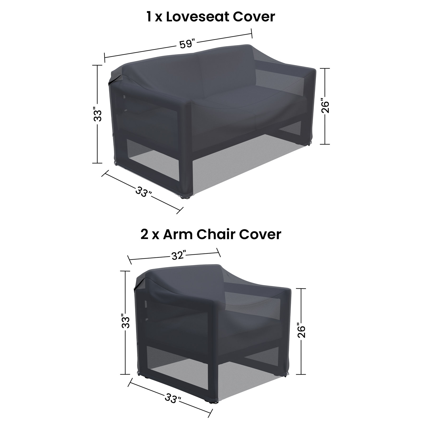 Group Seating Outdoor Furniture Cover