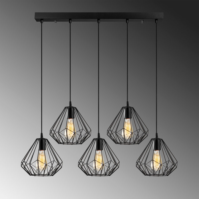 Cranbrook 5 - Light Kitchen Island Globe Pendant