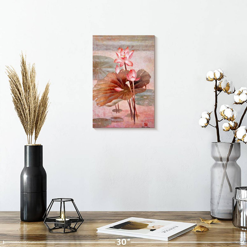 Harnek Lotus Autumn Light, 12" H x 8" W