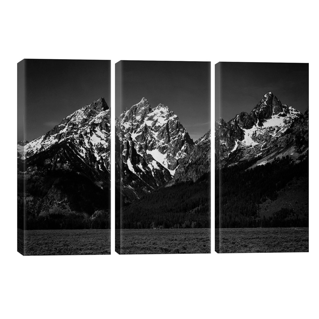 'Grand Teton XI' by Ansel Adams Graphic Art Multi-Piece Image on Wrapped Canvas