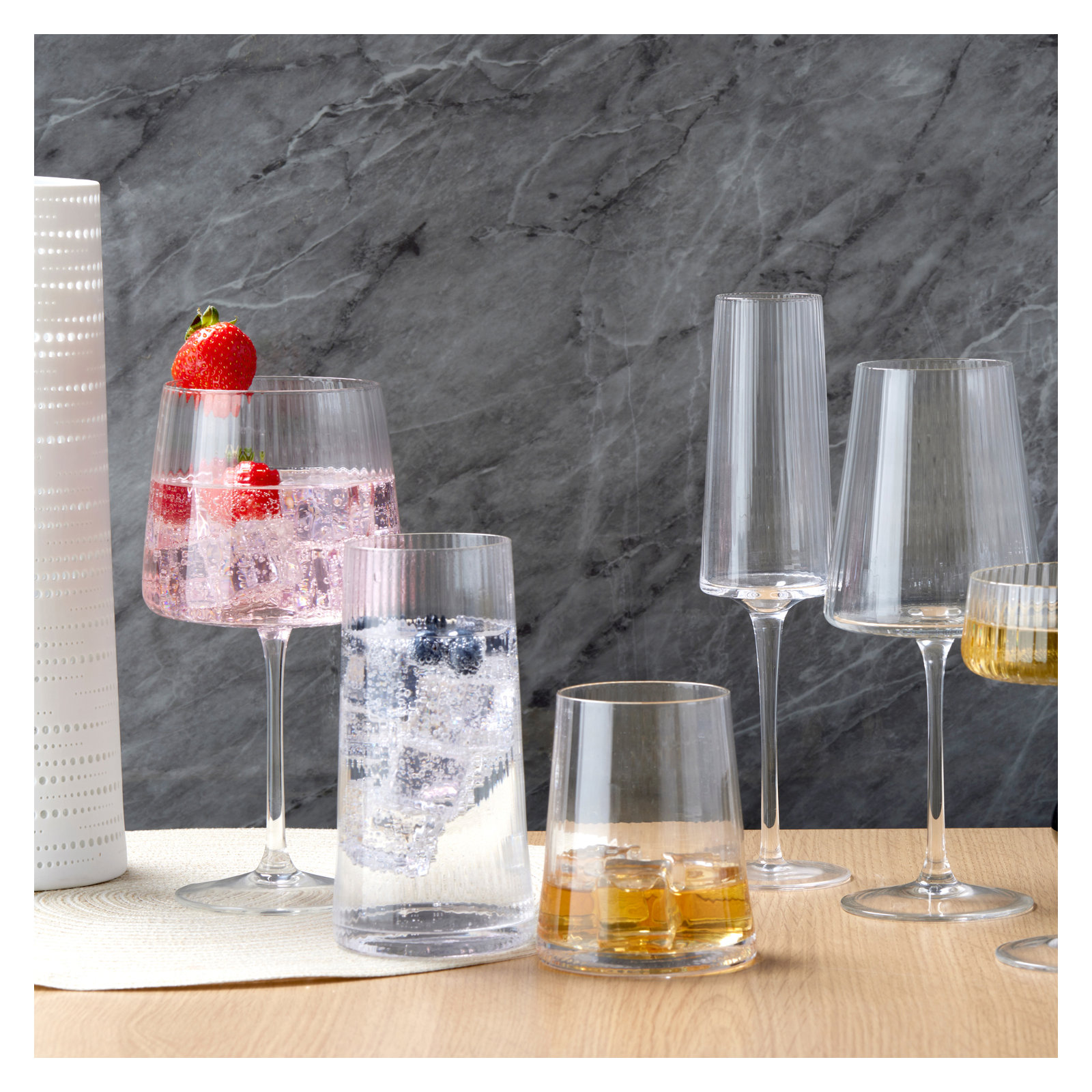 Zoya 8.5oz. Champagne Glass Stemware Set