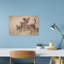 Three Savanna Lion Cubs Contemporary Cat Lion Landscape Nature Wall Art Print-2109347511