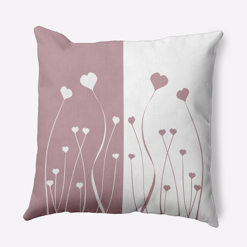 Coussin décoratif Growing Love PHF1640PU51, H 16 po x l 16 po, Carré