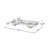 Dewie 61'' Double Bathroom Vanity with Marble Top