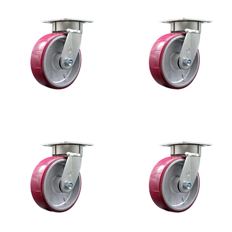 Kingpinless Swivel Top Plate Caster
