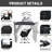 Portable Hammock Camping Chair with Adjustable Canopy, Folding Rocking Swing Chair, Outdoor Chair with Cup Holder (2 Pack)