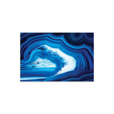 Indsey Slice Of Blue Agate par Philippe Hugonnard