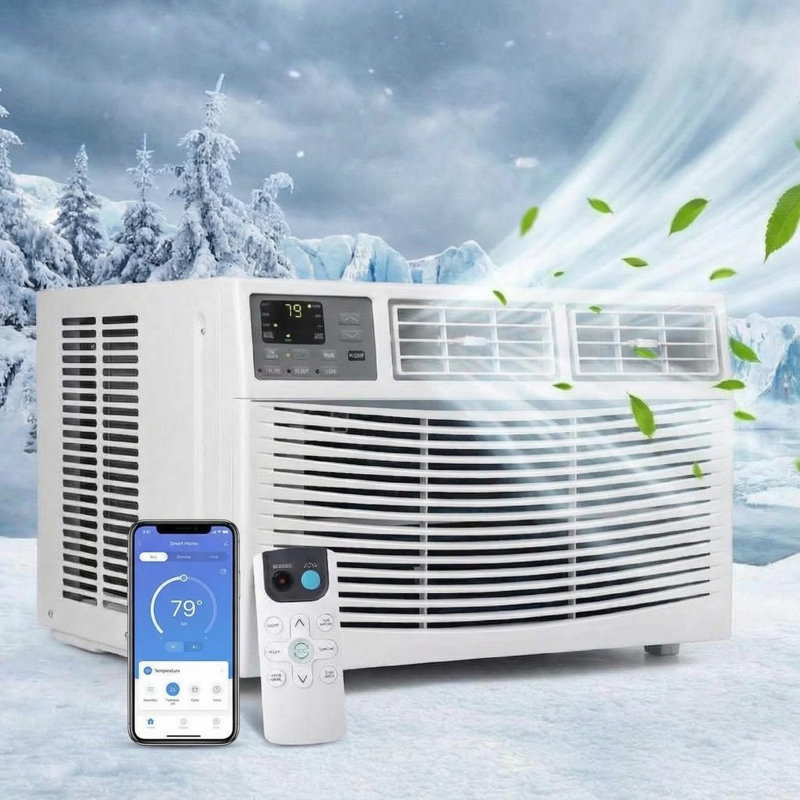 Climatiseur de fenêtre 10 000 BTU, refroidissement rapide jusqu'à 450 pieds carrés