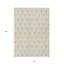 Tapis intérieur / extérieur géométrique lavable 8 pi x 10 pi doré et beige