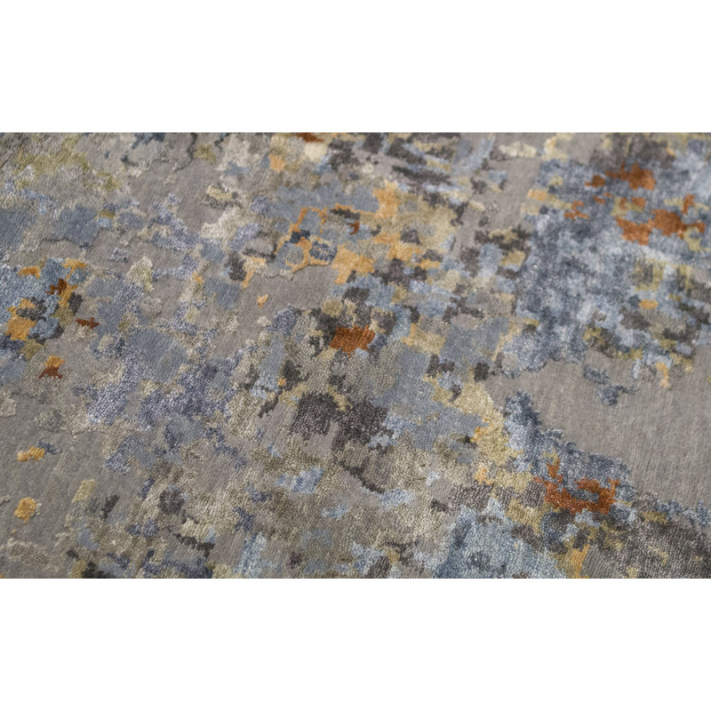 Himalayan Abstract Area Rug in Beige, Rectangle 12'3" x 15'3"