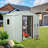 8Ft X 4Ft Outdoor Metal Storage Shed With Window And Metal Foundation White-123951088-123951092