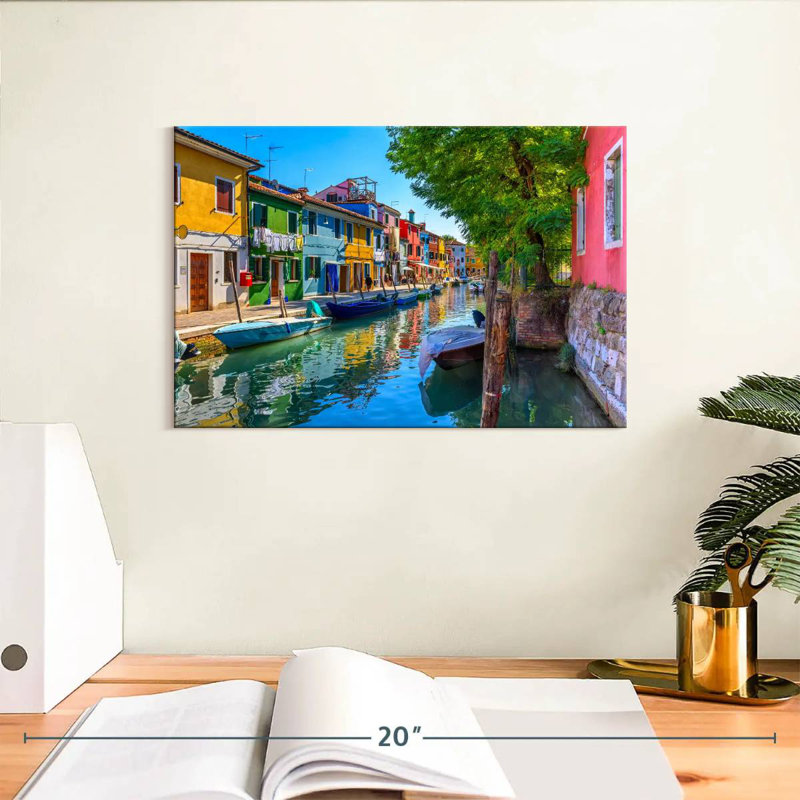 Lilie, vibrant Burano Canal, H 8 po x l 12 po
