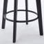 Tabourets de bar rotatifs modernes Tabourets de bar en velours Tabourets de bar touffetés à boutons Rivet pour îlot de cuisine, bistro, avec anneau de traction en métal Robuste repose-pieds Grand bar pour la maison-1622140062