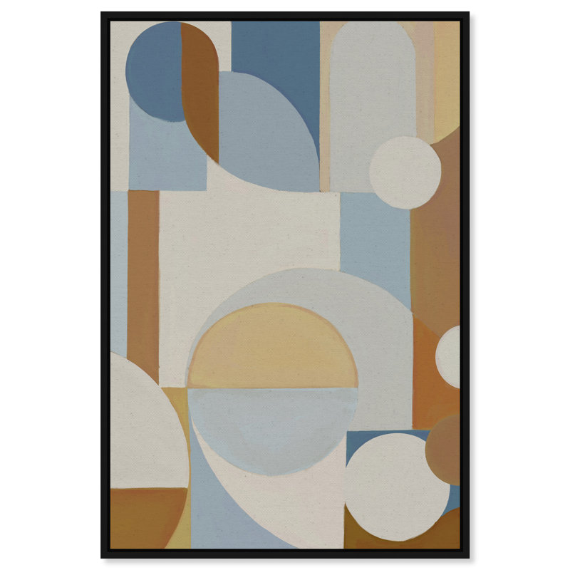 Perfect Balance II Canvas Abstract Print by Oliver Gal, Black Frame, 10 x 15, 11"H x 16"W, Black Floater Frame