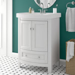 Thibeault 24'' Single Bathroom Vanity with Ceramic Top