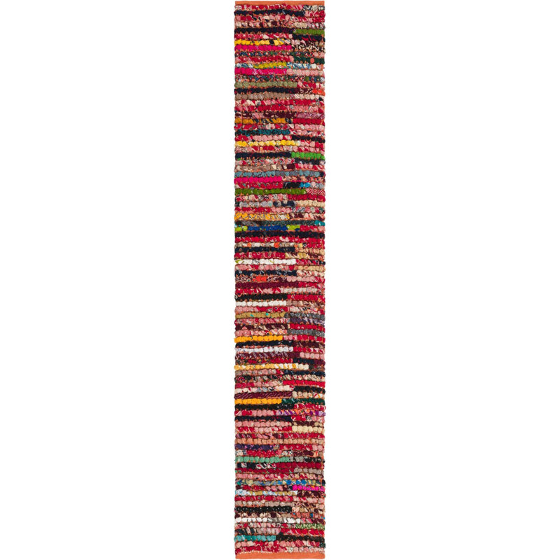Cotton Southwestern Indoor Rug, Runner 1'2" x 6'