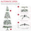 Arbre de Noël artificiel enneigé 9 pi avec branches réalistes, vert-752499883