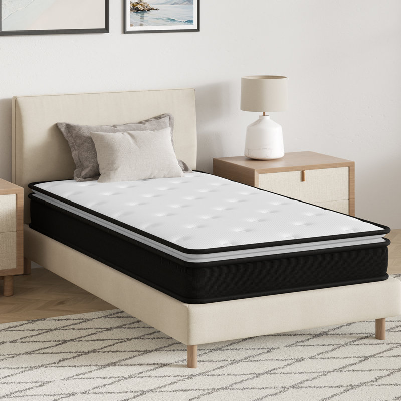 Matelas à plateau-coussin moelleux 8 po / 10 po / 12 po - Sleep by Wayfair ™, Simple, 8"