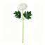 Ensemble de 6 branches de fleurs artificielles de chrysanthème 18,11 po à tige blanche soyeuse et souci de mariage