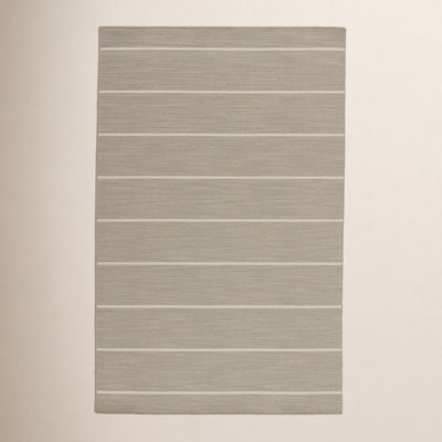 Creekmont Brown Light Gray Hand-Woven Wool Rug