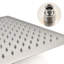 Pomme de douche carrée 16 pouces en acier inoxydable 304 nickel brossé-123949077