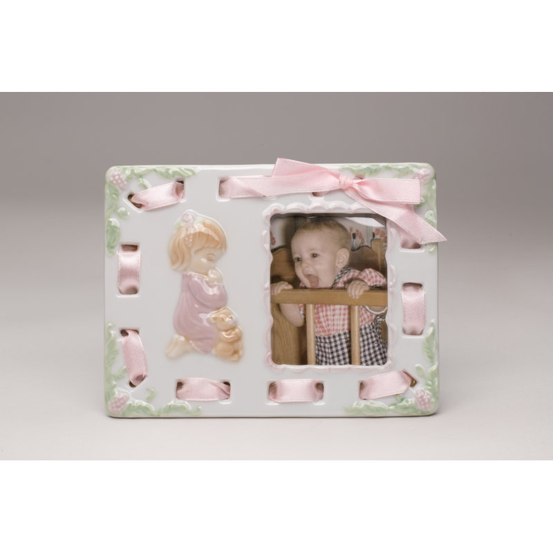 Baby Girl Ceramic Picture Frame 