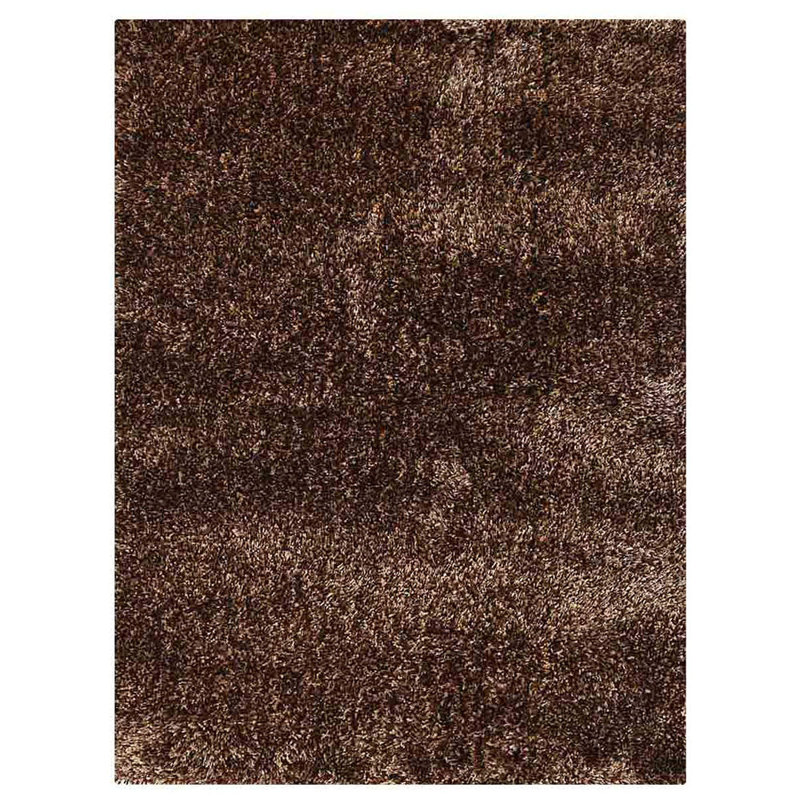 Stiner Hand Tufted Shag Polyester Eco-Friendly Area Rugs - 5' x 8', Rectangle, Beige Brown Color, Plain Solid Design, High Pile Thick Handmade Anti Skid Area Rugs for Living Room, Bed Room