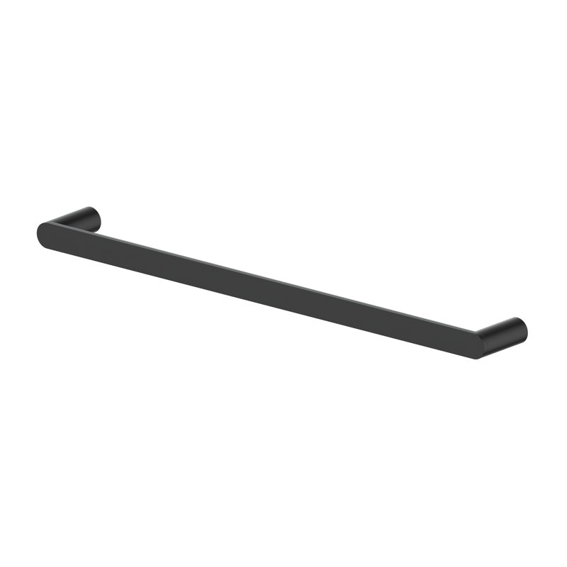 Crystal Bay 24" Wall Mounted Towel Bar, Matte Black