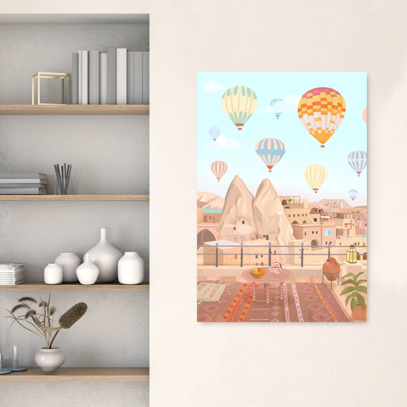Affiche murale abstraite de fruits de Cappadoce, H 48 po x l 32 po