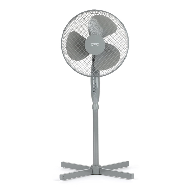 LIVIVO 130Cm Oscillating Pedestal/Standing Fan, Grey