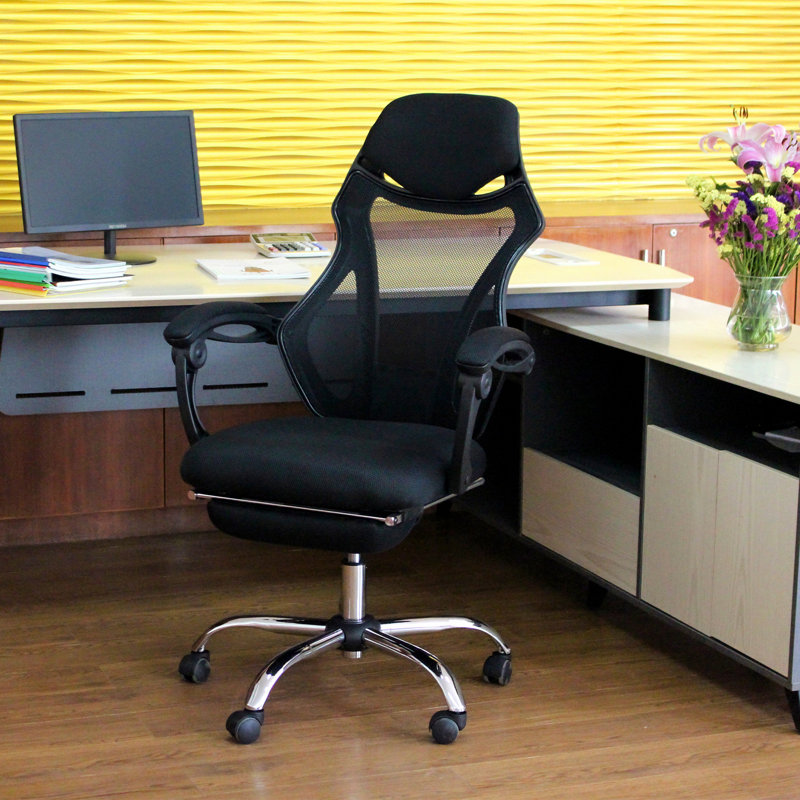 Fauteuil de direction avec repose-pieds et accoudoirs