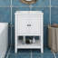 Meuble-lavabo 24 po avec lavabo, meuble-lavabo simple avec portes et tablette ouverte, petit meuble-lavabo avec lavabo-114229536