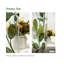 Plantes et fleurs autocollant de fenêtre d'intimité statique à laser - feuilles d'eucalyptus-1131268297