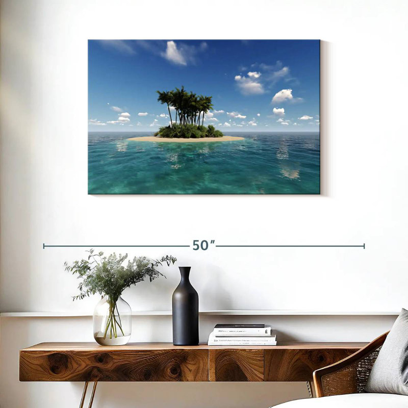 Gillard Small Tropical Island, 24" H x 36" W