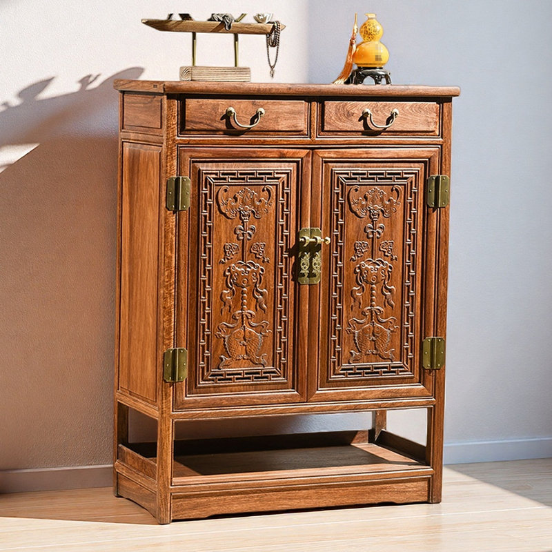 Armoire à chaussures en bois massif