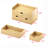 Bamboo Desk Organizer with Drawers Small Desktop Drawers