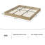 Double (4'6) Solid Wood Platform Bed