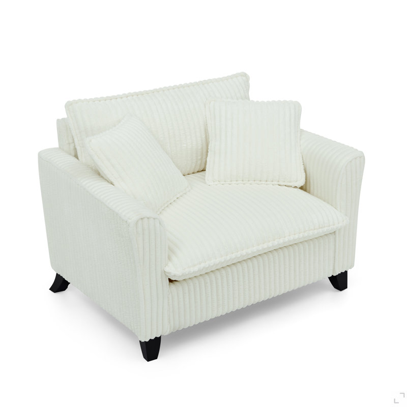 Lazy Sofa Chair, Comfortable Single-Person Sofa Chair, With A Backrest And Soft Seat Cushion, Having Armrests On Both Sides, Suitable For Living Room And Bedroom