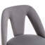 Aryton Swivel Upholstered Adjustable Height Counter Stool with Metal Frame