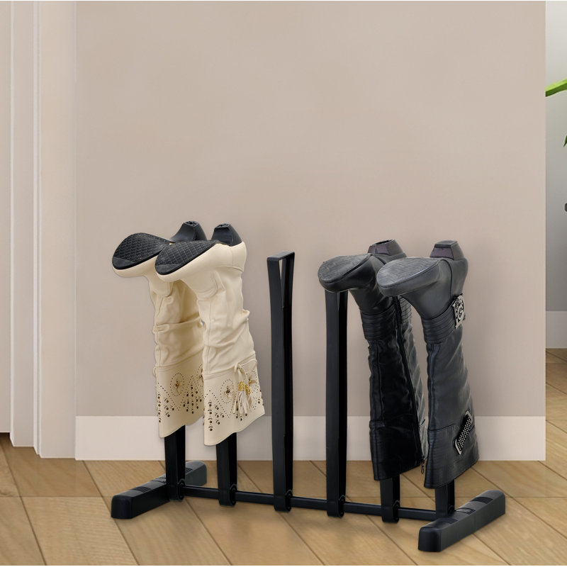 Rebrilliant Entraway Boot Storage 3 Pair Boot Shoe Rack | Wayfair