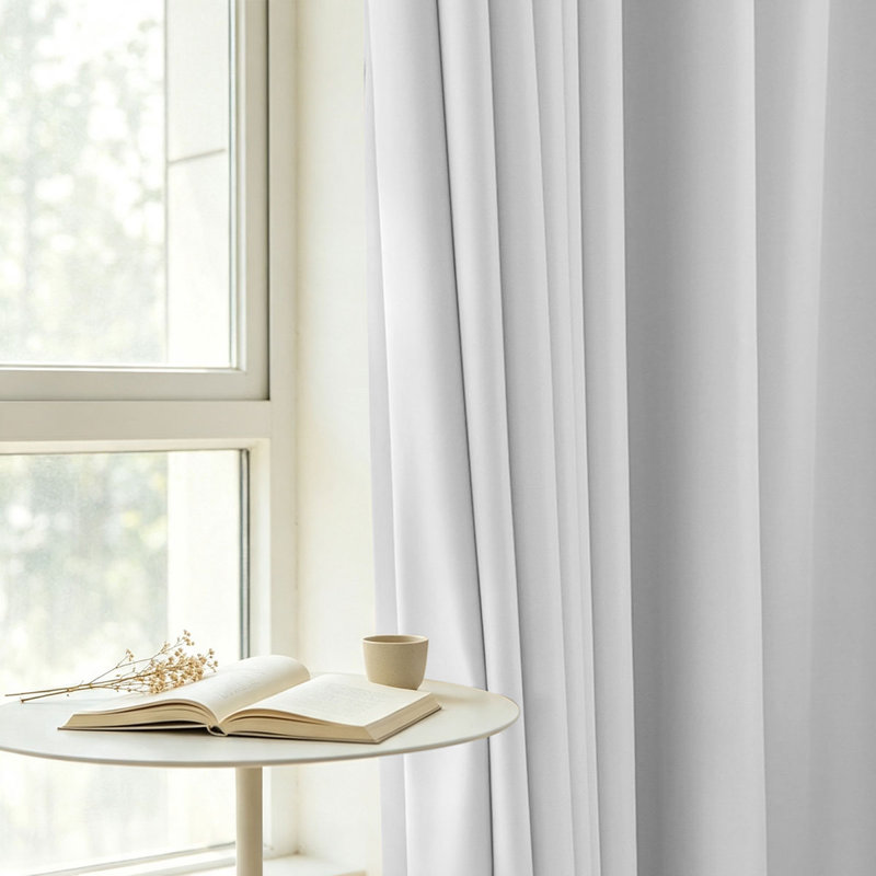 Rideau de porte haute précision 1 panneau, disponible en plusieurs couleurs et tailles, White 24#, 80"Wx95"L
